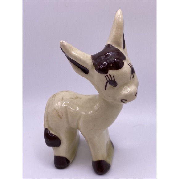 Rio Hondo Walker Pottery Other - Rio Hondo Walker Pottery Donkey Mule Figurine 1940's Anthropomorphic California